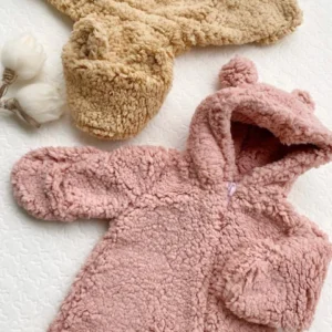 Osito con capucha de buclé